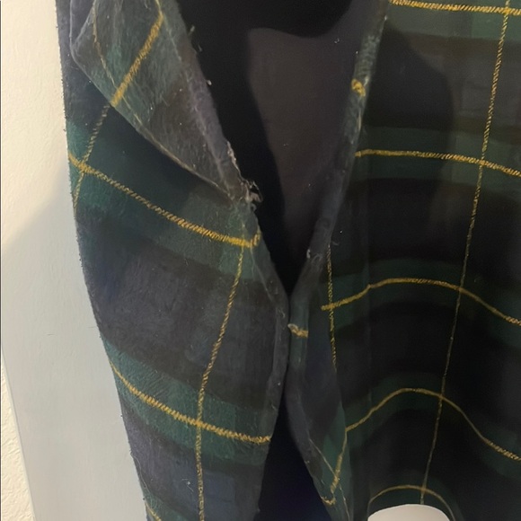 Cartonnier Plaid Cape - Green and Blue - Picture 8 of 9